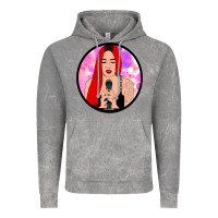 Cloud Rock red hair girl singing Vintage Hoodie - ArtChic