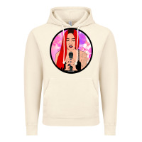 Vintage Artic red hair girl singing Vintage Hoodie - ArtChic