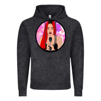 Vintage Black red hair girl singing Vintage Hoodie - ArtChic