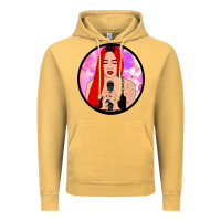Vintage Mustard red hair girl singing Vintage Hoodie - ArtChic