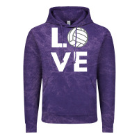 Cloud Purple girls love volleyball Vintage Hoodie - ArtChic