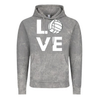 Cloud Rock girls love volleyball Vintage Hoodie - ArtChic