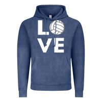 Vintage Denim girls love volleyball Vintage Hoodie - ArtChic