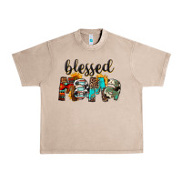 French Oak Blessed Mama Urban Heavy Tee - FaDigitalArtStudio