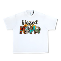 White Blessed Mama Urban Heavy Tee - FaDigitalArtStudio