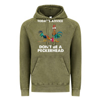 Vintage Olive hei hei today's advice don't be a peckerhead Vintage Hoodie - ArtChic