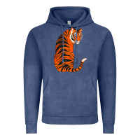 Vintage Denim tiger Vintage Hoodie - ArtChic
