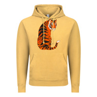 Vintage Mustard tiger Vintage Hoodie - ArtChic