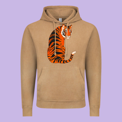 Tiger Vintage Hoodie Designed By Artchic