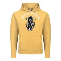 Vintage Mustard horror skull sons of anarchy Vintage Hoodie - ArtChic