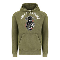Vintage Olive horror skull sons of anarchy Vintage Hoodie - ArtChic