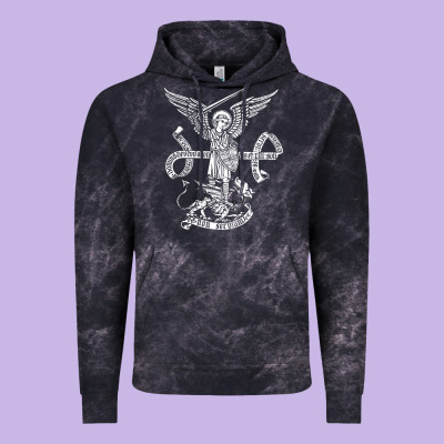 St Michael Archangel Catholic Angel Defend Us Vintage Hoodie Designed By Artchic