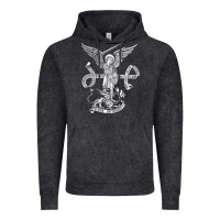Vintage Black st michael archangel catholic angel defend us Vintage Hoodie - ArtChic