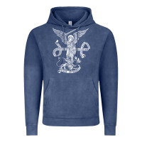 Vintage Denim st michael archangel catholic angel defend us Vintage Hoodie - ArtChic