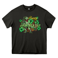 Asphalt Happy St. Patrick's Day T-Rex Heavy Core Tee - HowdyJamesFarm