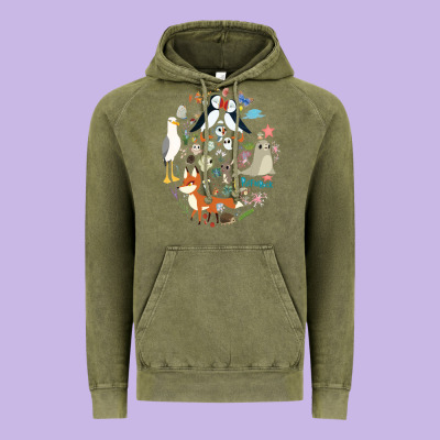 Puffin Rock Gift For Fans Puffin Rock Characters Vintage Hoodie Designed By Artchic