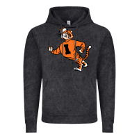 Vintage Black Vintage Walking Angry Tiger Idaho State Vintage Hoodie - ArtChic