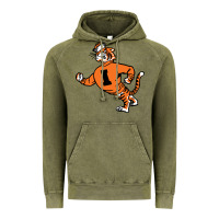 Vintage Olive Vintage Walking Angry Tiger Idaho State Vintage Hoodie - ArtChic