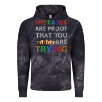 Cloud Black mistakes are proof that you are trying teacher inspirational t shirt Vintage Hoodie - StudioElite