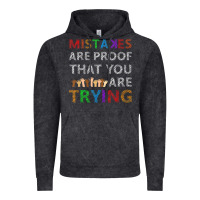 Vintage Black mistakes are proof that you are trying teacher inspirational t shirt Vintage Hoodie - StudioElite