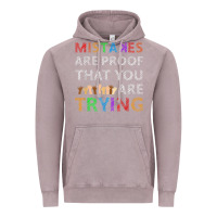 Vintage Zinc mistakes are proof that you are trying teacher inspirational t shirt Vintage Hoodie - StudioElite
