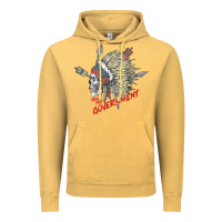 Vintage Mustard trust the government skull native american chief native t shirt Vintage Hoodie - StudioElite