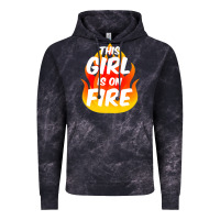 Cloud Black This Girl Is On Fire Fierce Lady Woman Power Go Girls Fiery Vintage Hoodie - StudioElite