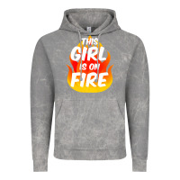 Cloud Rock This Girl Is On Fire Fierce Lady Woman Power Go Girls Fiery Vintage Hoodie - StudioElite