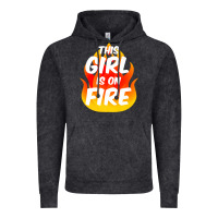 Vintage Black This Girl Is On Fire Fierce Lady Woman Power Go Girls Fiery Vintage Hoodie - StudioElite