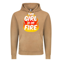 Vintage Camel This Girl Is On Fire Fierce Lady Woman Power Go Girls Fiery Vintage Hoodie - StudioElite