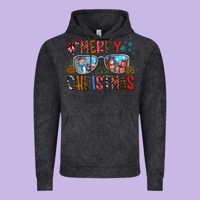 Merry Christmas Vintage Hoodie Designed By Cowhidedigitalart