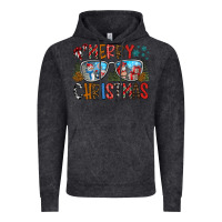 Vintage Black merry christmas Vintage Hoodie - CowhideDigitalArt