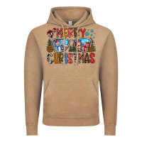 Vintage Coffee merry christmas Vintage Hoodie - CowhideDigitalArt