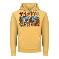 Vintage Mustard merry christmas Vintage Hoodie - CowhideDigitalArt