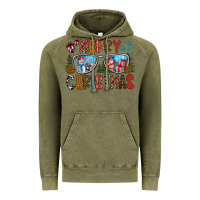Vintage Olive merry christmas Vintage Hoodie - CowhideDigitalArt