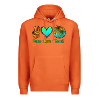 Carrot peace love beach Premium Hoodie - Jasminsmagicworld