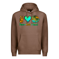 Chestnut peace love beach Premium Hoodie - Jasminsmagicworld