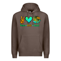 Coffee peace love beach Premium Hoodie - Jasminsmagicworld