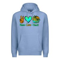 Colony Blue peace love beach Premium Hoodie - Jasminsmagicworld