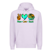 Lilac peace love beach Premium Hoodie - Jasminsmagicworld