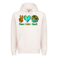 Peace Love Beach Premium Hoodie | Teevron