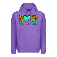 Purple peace love beach Premium Hoodie - Jasminsmagicworld