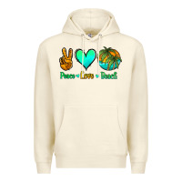 Sandshell peace love beach Premium Hoodie - Jasminsmagicworld