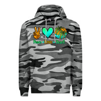 Slate Camo peace love beach Premium Hoodie - Jasminsmagicworld