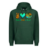 Sports Green peace love beach Premium Hoodie - Jasminsmagicworld
