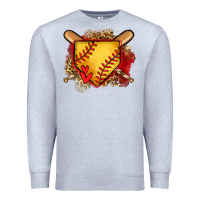 Heather Grey softball home plate Premium Sweatshirt - Jasminsmagicworld