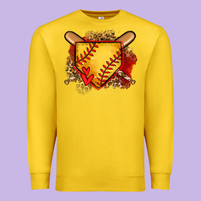 Softball Home Plate Premium Sweatshirt Designed By Jasminsmagicworld
