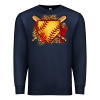 Navy softball home plate Premium Sweatshirt - Jasminsmagicworld