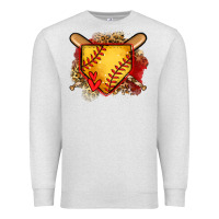 Oatmeal Heather softball home plate Premium Sweatshirt - Jasminsmagicworld