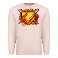 Pale Pink softball home plate Premium Sweatshirt - Jasminsmagicworld